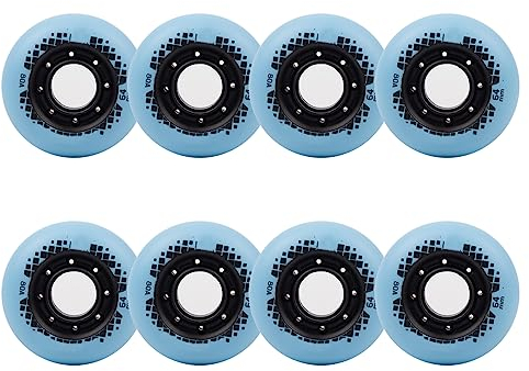 Generisch Inline Skate Rollen Inline Skate Räder 8er Pack Inline Räder 62 mm 64 mm 68 mm 70 mm 72 mm 80 A Inline Ersatzräder Rosa und Blau