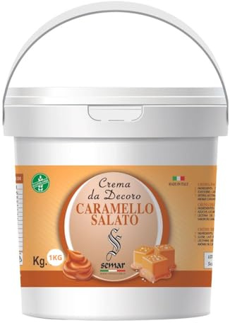 SEMAR | Crema al Caramello Salato Originale - MADE IN ITALY - da 1KG ideale per privati ed uso commerciale (Caramello Salato)