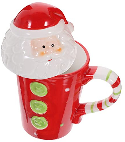 COLLBATH Weihnachtskaffeetasse Keramikbecher Dekorativer Wasserbecher Büro Einzigartige Weihnachts