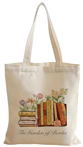 NIEEKRUN Jutebeutel Bedruckt, Stoffbeutel Bedruckt, Baumwolltasche Bedruckt, Tragetasche Damen, Baumwolltasche, Einkaufstasche Geschenke Wiederverwendbar, Einkaufsbeutel für Freundin Geschenk 40x35cm