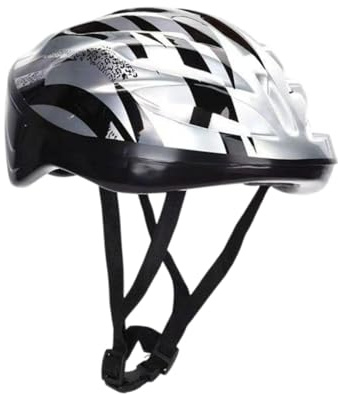 perfeclan Casco da Skateboard, Caschetti da Pattinaggio a Rotelle Vestibilità Regolabile, Caschi da Bici Traspirante per Uomo Donna, Visiera per Adulti per Ciclismo,Equitazione,Monopattino,Sci,Argento