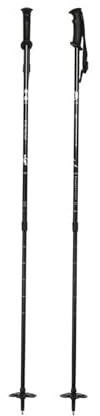 KQFCAZRE Bâtons de Randonnée, Bâtons de Ski, Dragonne Réglable pour Hommes et Femmes, Bâtons de Marche pour Le Snowboard et Les Activités de Plein Air, Noir
