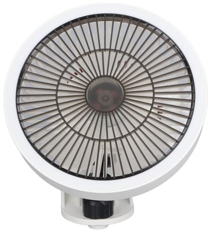 TOPINCN Oszillierender Wandventilator, 5 Kunststoffflügel, Leiser Wandventilator mit Fernbedienung, 3 Geschwindigkeiten, Nachtlicht, Hochgeschwindigkeitsventilator für Schlafzimmer,