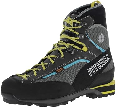 Fitwell Bergschuhe Big Wall Rock LT wasserdichte und leichte Herren Bergstiefel mit Membrane und griffiger Sohle | Steigeisenfest | Wasserdicht | Hochtouren EU 46,5