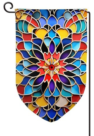 Drapeau de jardin de 30,5 x 45,7 cm, bannière extérieure double face, drapeau de bienvenue saisonnière, décoration extérieure, ferme, drapeaux de couleur marocaine pour terrasse, pelouse et décoration