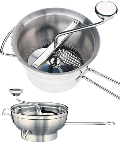 Molinillo y procesador profesional de alimentos de acero inoxidable, resistente, apto para lavavajillas, picadora multiusos con cuchillas finas y gruesas, ideal para verduras, alimentos para bebés