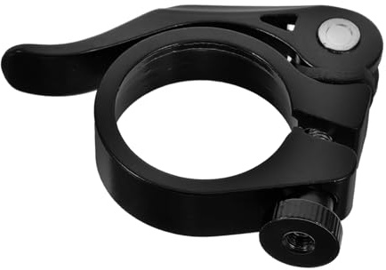 OFFSCH Aluminium Alloy Quick Release Seatpost Clamp 34.9mm Bolt Type Bike Seat Clip for Mountain and Road Cycling Accessories