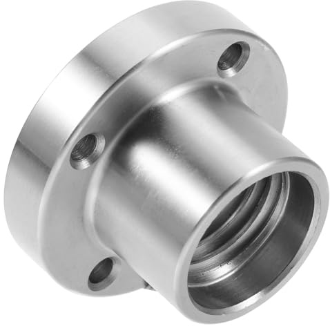 Gatuida Mandrino per Tornio Legno in Acciaio 2 Pollici Flangia Filettata 1-8tpi Adattatore Versatile per Progetti di Lavorazione del Legno