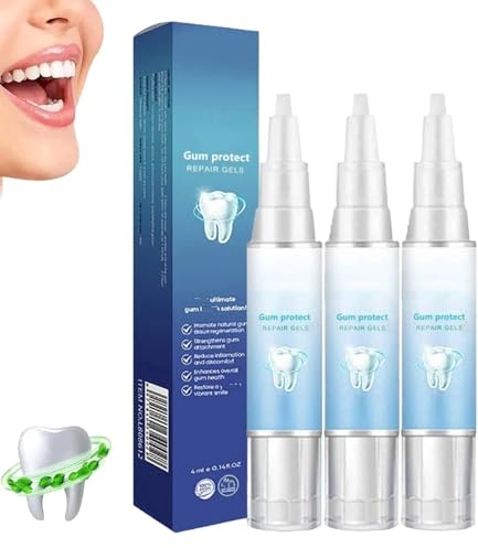 Zahnfleisch Therapie Gel,Teeth Repair Gel Erfahrungen,Gum Protect Repair,Reduziert Zahnfleischbluten, Zahnfleisch Reparatur Behandlungsgel,Gum Shield Therapy GumErleichterung ParodontalBehandlung (3)