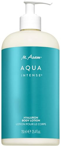 M. Asam Aqua Intense Hyaluron Body Lotion (750 ml) | Body Lotion mit Hyaluron für intensive Feuchtigkeit, leichte Textur für tägliche Körperpflege, schnell einziehende Pflege
