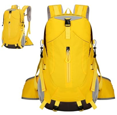 Xijobido Sac À Dos De Randonnée | Imperméable 30L Léger Rangement - Sac À Dos Imperméable Pour Randonnée Jour - Pour Ordinateur Portable Bouteille D'Eau Hommes Femmes Camping Plein Air Pêche Chasse