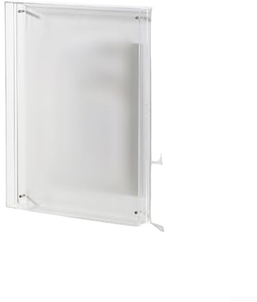 Cornice flottante in acrilico per foto in formato orizzontale e verticale, design stabile autoportante, adatta per vari display piatti (trasparente)