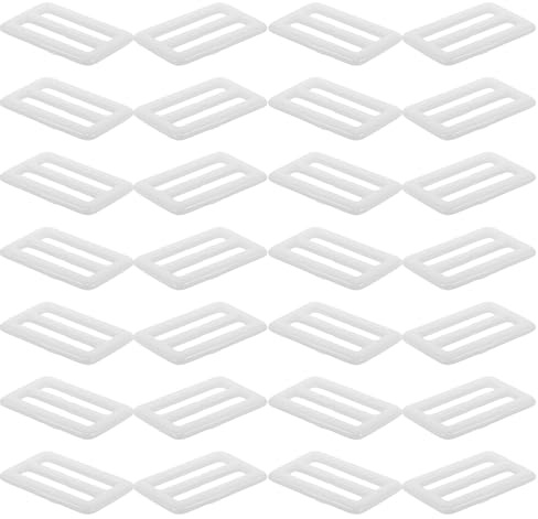 BESTonZON de Hebillas Rectangulares para Bufandas y Cinturones de Resina 30 Piezas Diseño Estable y Cómodo, Fáciles de Usar para Accesorios de Ropa y Decoraciones de Moda