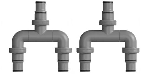 FUBESK Poolschlauchverbinder 38mm und 32mm T-Verbinder für Intex und Coleman Sandfilteranlagen