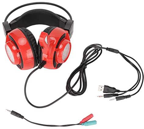 CHEOTIME Cuffie da gioco H8, cuffie sportive E con riduzione del rumore stereo surround virtuale 7.1 per cuffie sovrauricolari
