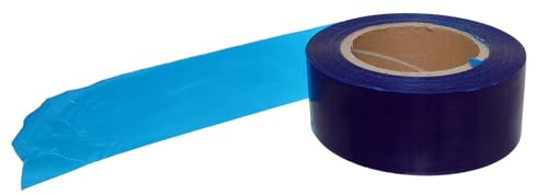 NUOBESTY Cinta para Llantas y Protector Autoadhesivo de Polietileno Azul, Fácil Montaje, Película Protectora para Neumáticos en Coches y Motos Durante Instalación y Mantenimiento