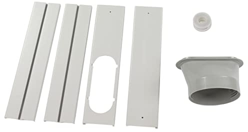 BAFOVY Kit de Ventana de Aire Acondicionado Portátil Kit de Ventilación de CA Ajustable de PVC para Manguera de 150 Mm Sello de Ventana de 43 a 140 Cm Configuración de 4 Paneles para Puertas