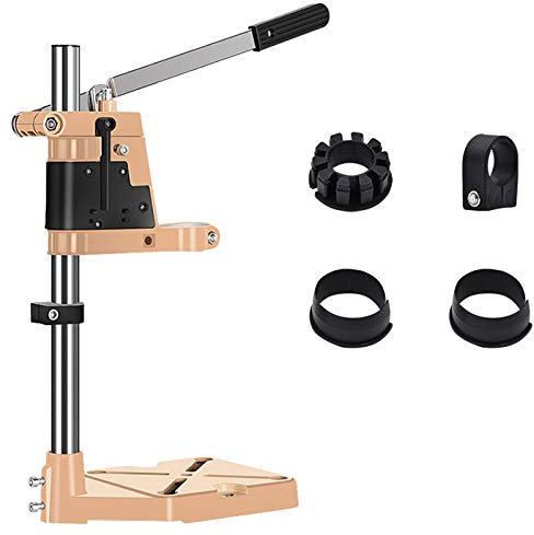 Drill Press Stand for Hand Drill Benchtop Drill Presses Stand High Versatility Hand Press Drill Holder with Clamp Base Drill Press Stand for Electric Drills DIY Tool Press Hand Drill Holder,A
