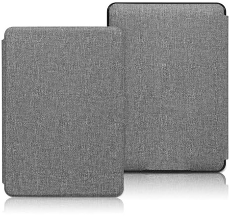 Magnetische Hülle kompatibel für Amazon New Kindle Paperwhite Smart Case Cover kompatibel für Kindle 2018 10. Generation Schutzhülle Cover Smart Case Cover (Mehrfarbig) (grau)
