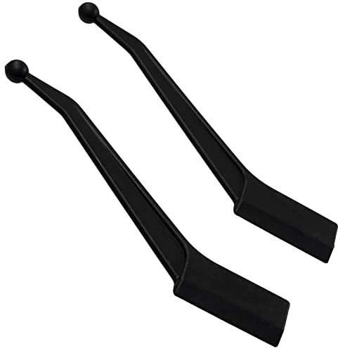 AERZETIX C59617 Juego de 2 Espátulas para Junta de Azulejos Negro | 117x38mm, Plástico, Para rejuntado reparación, Herramientas loza renovación, Decoración baño cocina WC