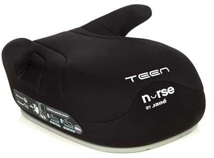 Nurse Teen, Booster, i-Size, Asiento elevador, Alzador coche niño, a Favor de la Marcha, 125-150 cm, 6 12 años, Negro