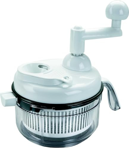 Suinga Mini hachoir à 2 lames + mixeur manuel 1 litre, dimensions Ø17 x 18 cm