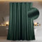 Popkozzi Cortina de Ducha con Purpurina Verde Oscuro: Cortina de Ducha para baño, Cortina de Ducha Lavable antimoho, Repelente al Agua, Lavable, para habitación húmeda, 183 x 183 cm de caída