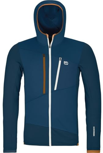 ORTOVOX FLEECE GRID HOODY, Fleecejacke mit Kapuze, Herren