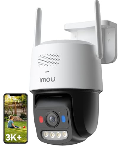 Imou 6MP övervakningskamera utomhus med AI person-/fordonsidentifiering Titan Pro 6MP