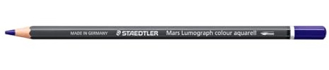 STAEDTLER Lápiz acuarelable Azul violeta – Lápiz artístico soluble en agua con diseño hexagonal – Mina de 3,6 mm, alta intensidad de color y resistencia a la luz