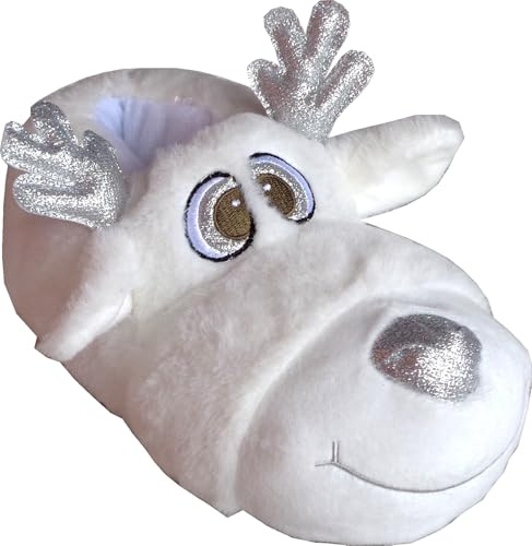 MAD HOUSE Allegre - Moppine con forma de animal para toda la familia, Color blanco., 37/39 EU