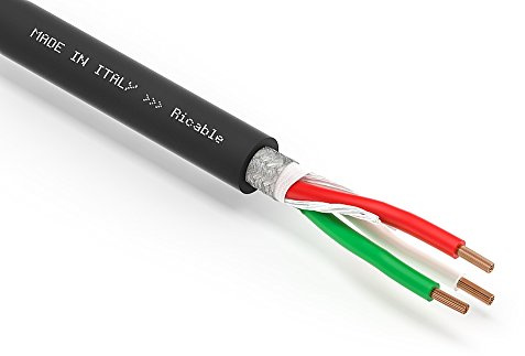 Ricable Custom U4P/10 Bobine 10m - Câble blindé d'alimentation 3 x 4 mm² Hi-FI Audio