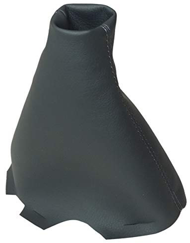 AERZETIX - Soufflet de levier de vitesse en simili cuir avec couture/surpiqûres couleurs variables (gris foncé)