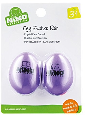 Meinl Egg Shaker Set NINO540AU-2, Aubergine, 2 pcs - Shaker