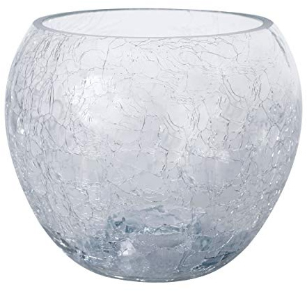 botle Orchideentopf Glas Kugel rund Übertopf Blumentopf Pflanzgefäß D 18 cm H 15 cm