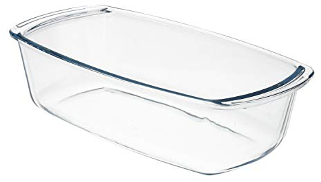 Fuente Cristal Para Horno, 1.5 Litros, Molde Especial Reposteria, 27x14x7 cm.