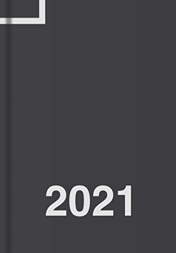 Tagesplaner 2021 DIN A5, Planer, Kalender und Tagebuch, 1 Tag - 1 Seite: Tageskalender 21 für 365 Tage, Platz für Termine, Todos, usw., für Freizeit und Business (schwarz)