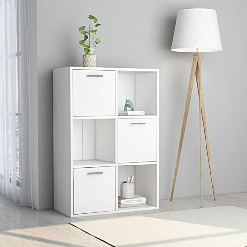 Mogou Storage Cabinet, Garden Tool Storage, Garden Sheds, Storage Shed Waterproof White 60x29.5x90 cm Chipboard