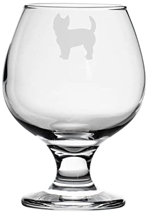 Personalised Westie West Highland Terrier Engraved Brandy Snifter Glass, Dog Gift for Women, Gift for Men