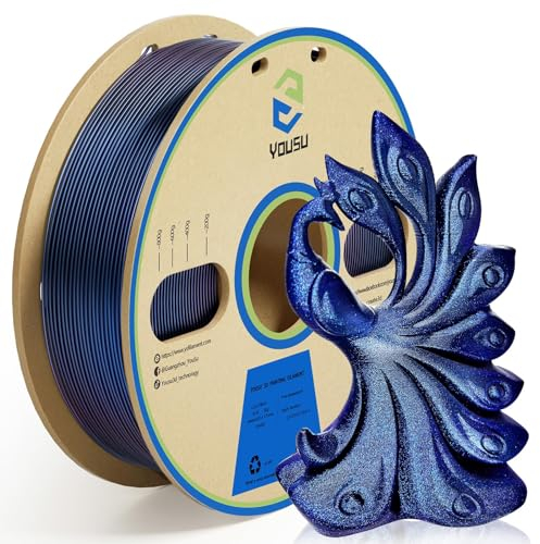 YOUSU PLA 3D Drucker Filament 1.75mm, Chamäleon Farbverschiebung, 1kg (2.2lbs), Maßgenauigkeit ±0.02mm, Premium PLA Filament Colour Changing