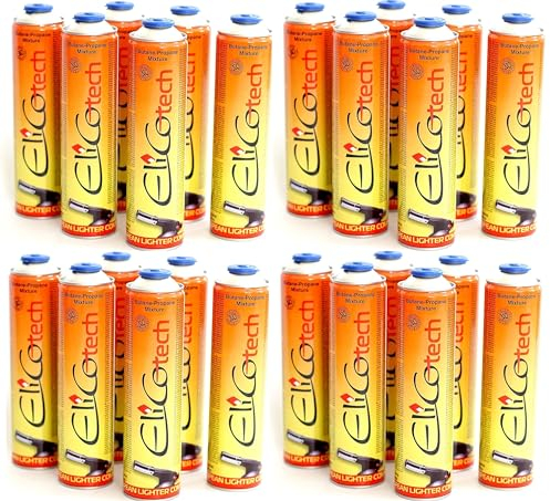 SMH LINE® 24x 600ml Universal Gaskartusche f. Camping Gaskocher Unkrautbrenner Gasbrenner Mix Propan Butan 7/16 Eurogewinde EN417 Schraubkartusche Schraubventil Abflämmgerät Lötbrenner