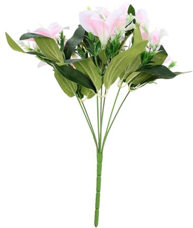 künstliche Lilie lebensechter Blumenstrauß Brautstrauß Pampas Dekor Anlage falsche Lilie Plastikornament Esstisch schmücken gefälschter Blumenstrauß Säule Pflanze