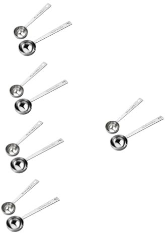 Amosfun 10 Pezzi set di cucchiaini da caffè notizia in anticipo misurino da 5 grammi cucchiaio cucina per cucina cucchiaio dosatore attrezzi misurino per farina gadget da cucina