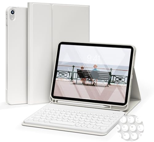 JKSML Hülle mit Tastatur für iPad (A16) 11./10.Gen 11/10.9 Zoll (2025/2022)