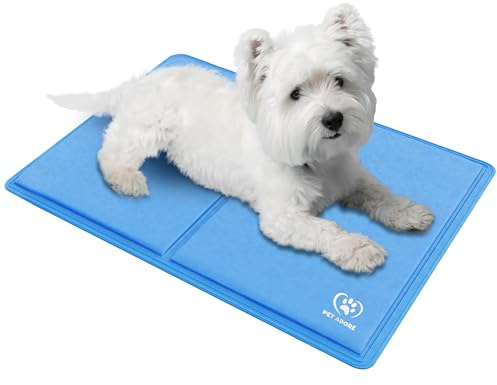 PET ADORE Tapis de refroidissement pour chien - Mousse épaisse et douce - Gel de soutien auto-rafraîchissant pour chiens et chats en été - Tissu Oxford durable anti-rayures 450 microns (65 cm x 50 cm)
