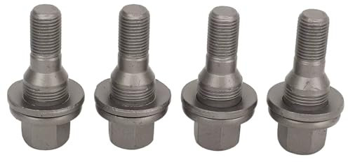 BASPHHH écrou Jante Compatible avec Peugeot pour 206 1998-2016 pour 207 2006-2016 Voiture 17 mm Hex Roue Boulons Écrous de Pneu Goujons 540567 003549817