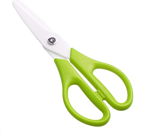 Ciseaux en céramique pour couper les aliments cuits et sans danger pour la viande, le poisson et les légumes Poignée ergonomique Utilisation sans effort Ciseaux alimentaires