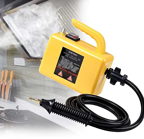 CAFIEDR Pulitore a Vapore Portatile da 2600 W, Macchina a Vapore Portatile ad Alta Temperatura, pulitore a Vapore Intelligente Multifunzionale per Oli Pesanti e Macchie ostinate (Yellow)