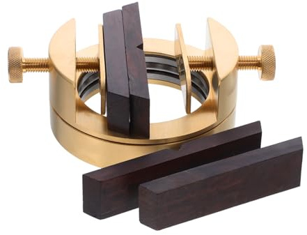 DIYEAH Morsa da Tavolo in Ottone per Intaglio con Bloccaggio Stabile e Rotazione per Sigilli e Pietra Supporto Compatto e Portatile per Incisioni Precisione