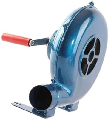Manivela Herrero Forja Soplador - Parrilla del Encendedor Carbón De La Fan, Aire Portátil para Barbacoa, Ventilador Barbacoas para Acampar/Picnic/Actividades Al Libre(80W)